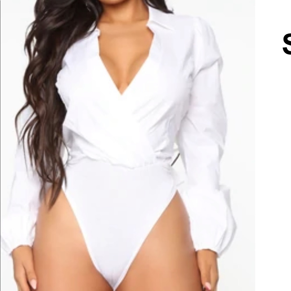 White bodysuit size 3x